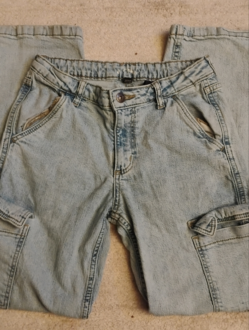 art class Light Blue Kids Cargo Jeans